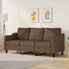 vidaXL Canap&eacute; &agrave; 3 places Marron 180 cm Tissu