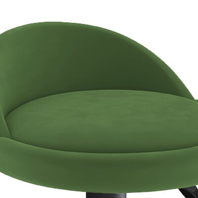 vidaXL Tabourets de bar lot de 2 vert foncé velours