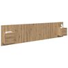 vidaXL T&ecirc;te de lit avec armoire avec tiroir 3 pcs Ch&ecirc;ne artisanal