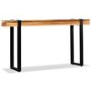 vidaXL Table console Bois de récupération massif réglable