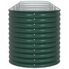 vidaXL Lit sur&eacute;lev&eacute; Vert 400 x 80 x 81 cm Acier