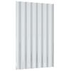 vidaXL Panneaux de toit 12 pcs Acier galvanis&eacute; Argent&eacute; 60x36 cm