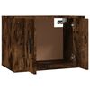 vidaXL Meubles TV muraux 2 pcs ch&ecirc;ne fum&eacute; 57x34,5x40 cm