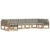 vidaXL Ensemble de canap&eacute;s d'ext&eacute;rieur 7 pc Blanc et gris clair