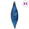 vidaXL Boules de No&euml;l 98 pcs bleu &Oslash;3/4/6 cm