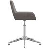 vidaXL Chaise pivotante de bureau Gris fonc&eacute; Tissu