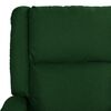 vidaXL Fauteuil de massage Vert foncé Similicuir et tissu