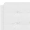 vidaXL Coussin de t&ecirc;te de lit Zadar blanc 120 cm similicuir
