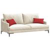 vidaXL Coussins de canap&eacute; 2 pcs Rouge 50 x 30 cm tissu