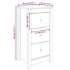 vidaXL Buffet 40x35x80 cm bois massif de pin