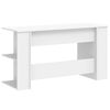 vidaXL Bureau blanc 140x50x75 cm bois d'ing&eacute;nierie