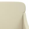 vidaXL Fauteuil Cr&egrave;me 63x76x80 cm Similicuir