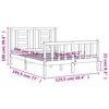 vidaXL Cadre de lit sans matelas bois de pin massif