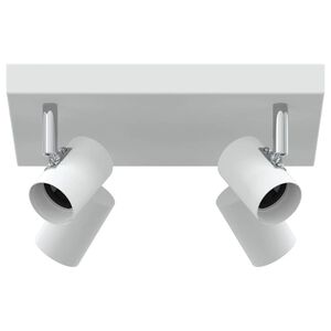 vidaXL Spot de plafond Blanc 26 x 26 x 11,5 cm m&eacute;tal