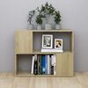 vidaXL Meuble TV Ch&ecirc;ne sonoma 80x24x63 cm Bois d'ing&eacute;nierie