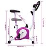 vidaXL V&eacute;lo d'appartement avec r&eacute;sistance &agrave; courroie Violet