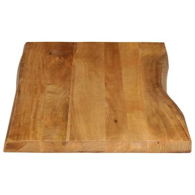 vidaXL Dessus de table 120x60x2,5 cm bord vivant bois massif manguier