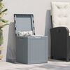 vidaXL Boîte de rangement de jardin 90 L Gris PP aspect bois