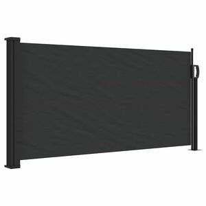 vidaXL Auvent lat&eacute;ral r&eacute;tractable noir 100x300 cm