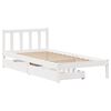 vidaXL Cadre de lit sans matelas blanc 100x200 cm bois de pin massif