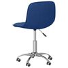 vidaXL Chaises pivotantes &agrave; manger lot de 4 bleu tissu