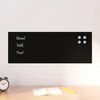 vidaXL Tableau noir magn&eacute;tique mural Noir 80x30 cm Verre tremp&eacute;