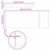 vidaXL Bordure de Pelouse Rouill&eacute; 450 x 0,05 x 15 cm