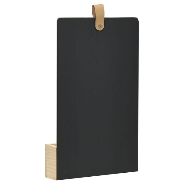 vidaXL Miroir mural Bois de pin massif 23x39,5 cm