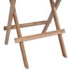 vidaXL Table de bistro pliable 60x60x65 cm Bois de teck solide
