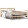 vidaXL Cadre de lit et t&ecirc;te de lit sans matelas 135x190 cm