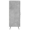 vidaXL Buffet Gris b&eacute;ton 34,5x34x90 cm Bois d'ing&eacute;nierie