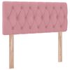 vidaXL Lit de Rangement avec matelas Rose 100 x 200 cm Velours
