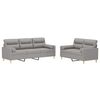 vidaXL Ensemble de canap&eacute;s 2 pcs coussins d&eacute;coratifs et coussins