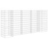 vidaXL Jardini&egrave;re &agrave; gabion en H Fil d'acier 260x40x120 cm