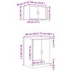 vidaXL Armoires de garage 2 pcs sonoma gris bois d'ing&eacute;nierie