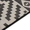 vidaXL Tapis &agrave; tissage plat d'ext&eacute;rieur 160x230 cm Rayures noires