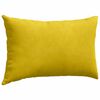 vidaXL Coussins de canap&eacute; 2 pcs Jaune 50 x 30 cm