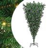vidaXL Arbre de No&euml;l artificiel pr&eacute;-&eacute;clair&eacute; &agrave; l'envers avec ensemble de boules