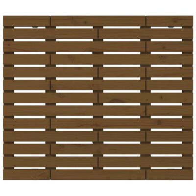 vidaXL Tête de lit murale Marron miel 81x3x91,5 cm Bois massif de pin