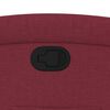 vidaXL Fauteuil inclinable Rouge bordeaux Tissu