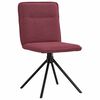 vidaXL Chaises &agrave; manger lot de 2 rouge bordeaux tissu