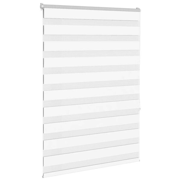 vidaXL Store z&egrave;bre blanc 105x150 cm largeur du tissu 100,9cm polyester