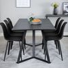 Venture Home Chaises &agrave; manger lot de 2 Polar plastique noir