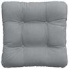 vidaXL Coussins de si&egrave;ge 4 pcs Gris clair 40 x 40 x 12 cm tissu