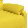 vidaXL Fauteuil de massage Jaune clair Tissu
