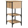 vidaXL Cabinet de chevet avec tiroir 2 pcs Marron 33,5 x 36 x 70 cm