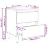 vidaXL Armoire de lit avec tiroir Ch&ecirc;ne artisanal 40 x 35 x 50 cm
