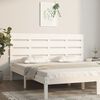 vidaXL T&ecirc;te de lit Blanc 135x3x80 cm Bois massif de pin