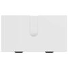 vidaXL Ensemble de mobilier de salle de bain avec porte Blanc brillant