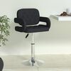 vidaXL Tabouret de bar noir similicuir